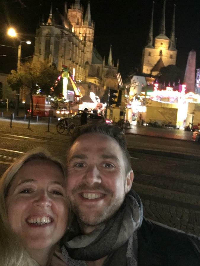 Ferienwohnung In Erfurt Mit Kleinem Balkon, 2 Schlafzimmer Bagian luar foto
